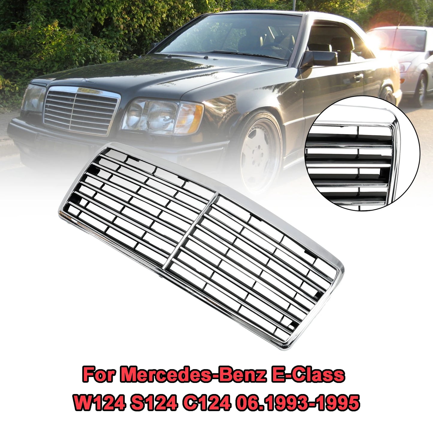 Artudatech Front Bumper Grille Grill Fit Mercedes-Benz E-Class