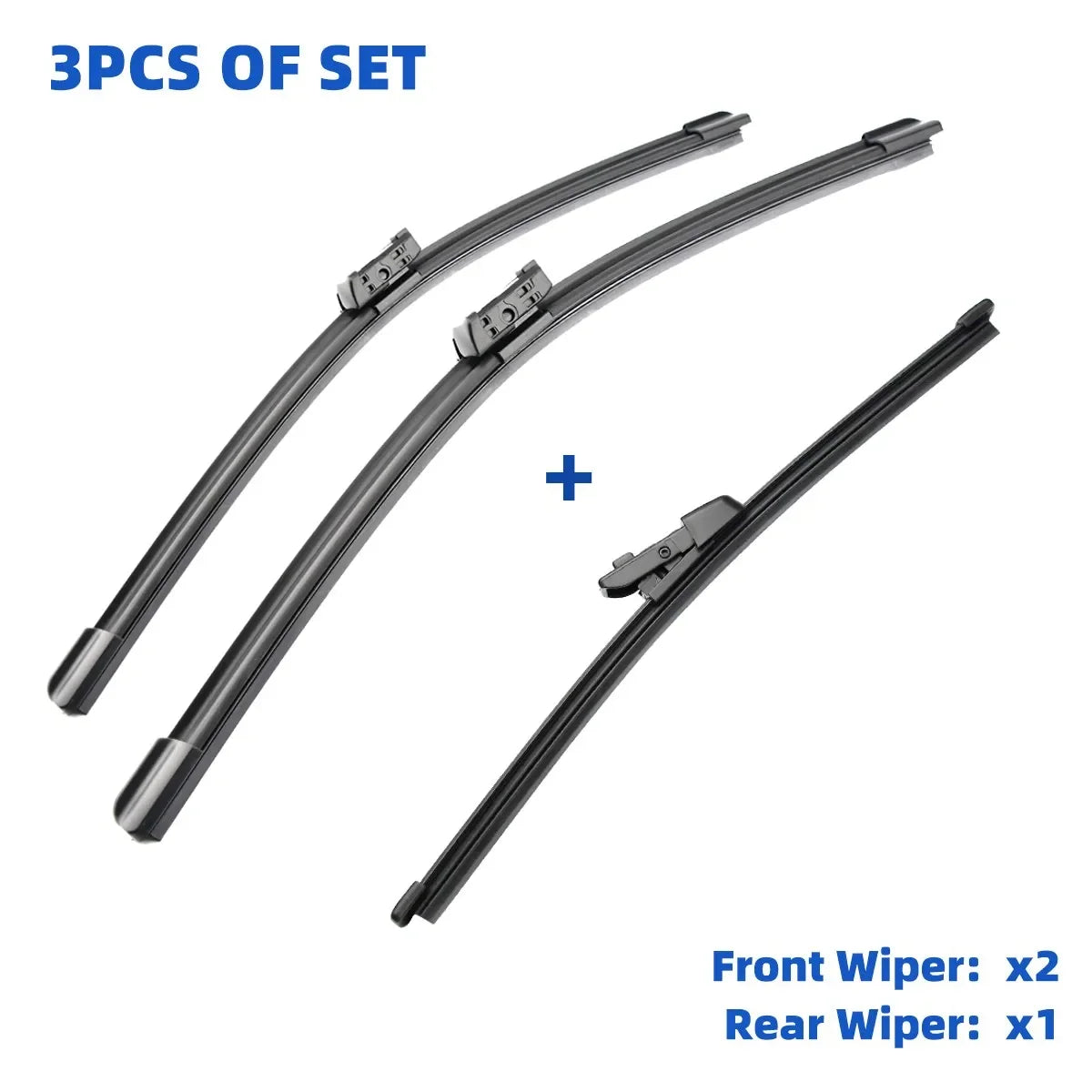 3PCS For VW Up 2011-2020 24"+16"+10" Front Rear Wiper