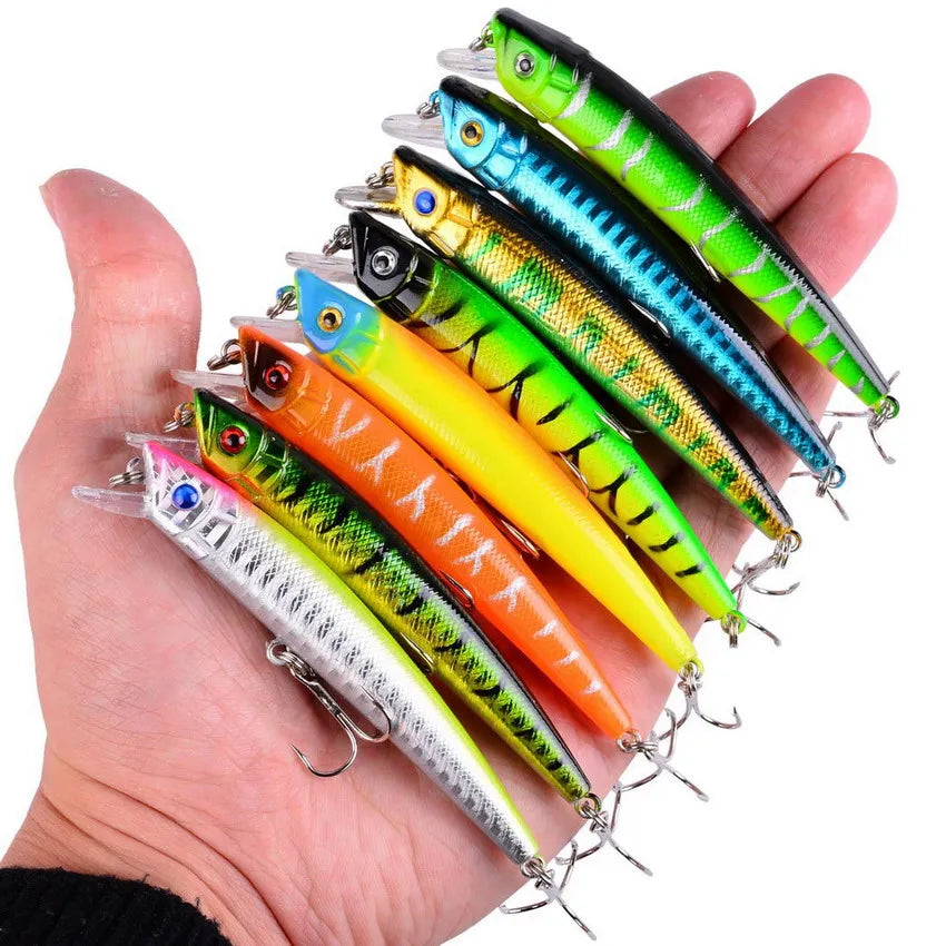 43pcs Mixed Fishing Lures Kit Minnow