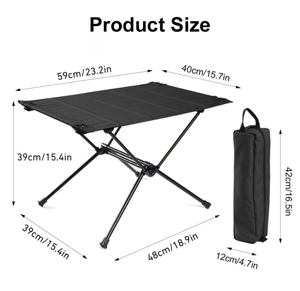 WESTTUNE Camping Folding Table Lightweight 1680D