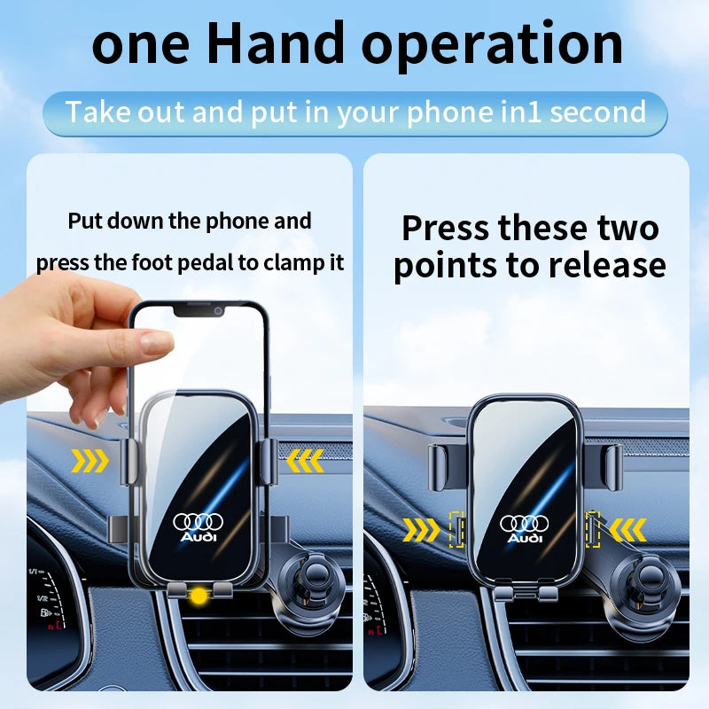 Car Phone Holder Gravity Phone Mount Hook Cellphone