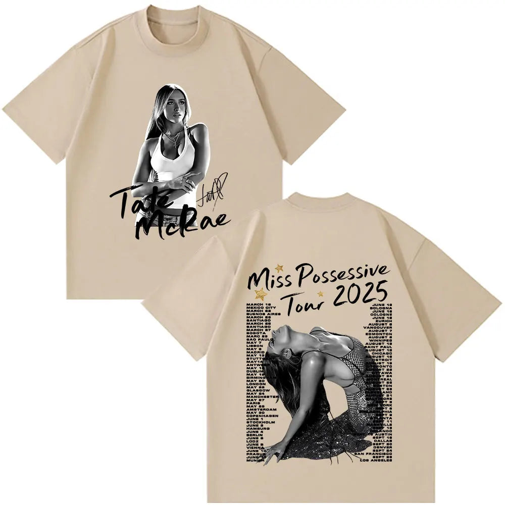 Tate McRae Miss Possessive World Tour 2025 T-Shirts