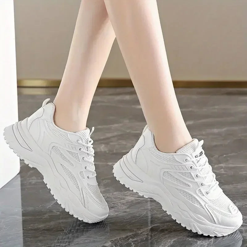 Sneakers Shoes for Women Sports Woman Footwear High on Platform