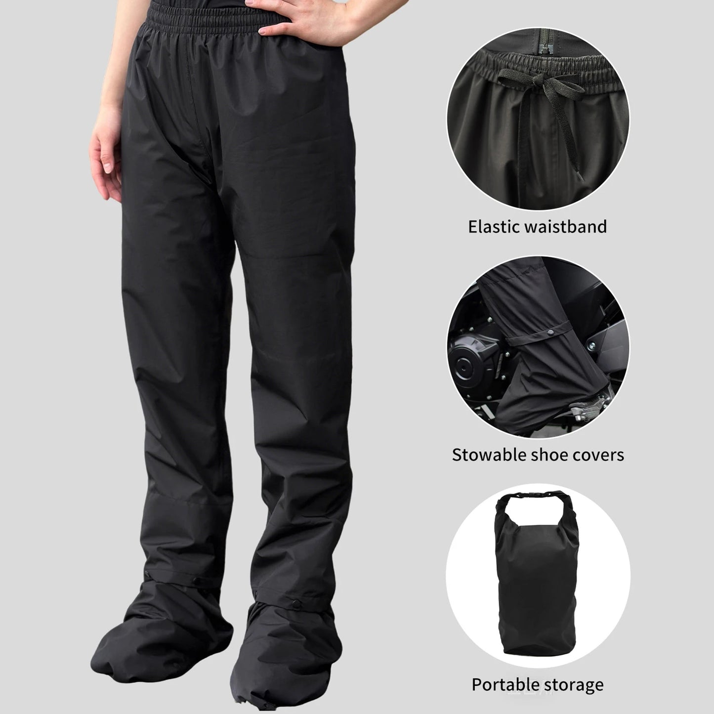 Cycling Sports Breathable Split Rain Pants