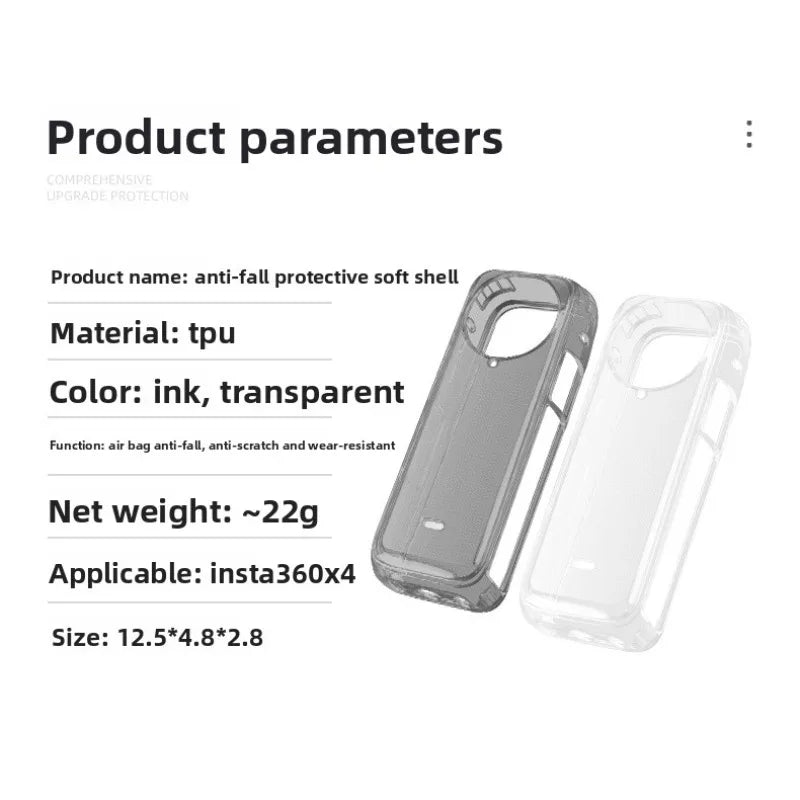 Transparent Protective Case For Insta360 X4