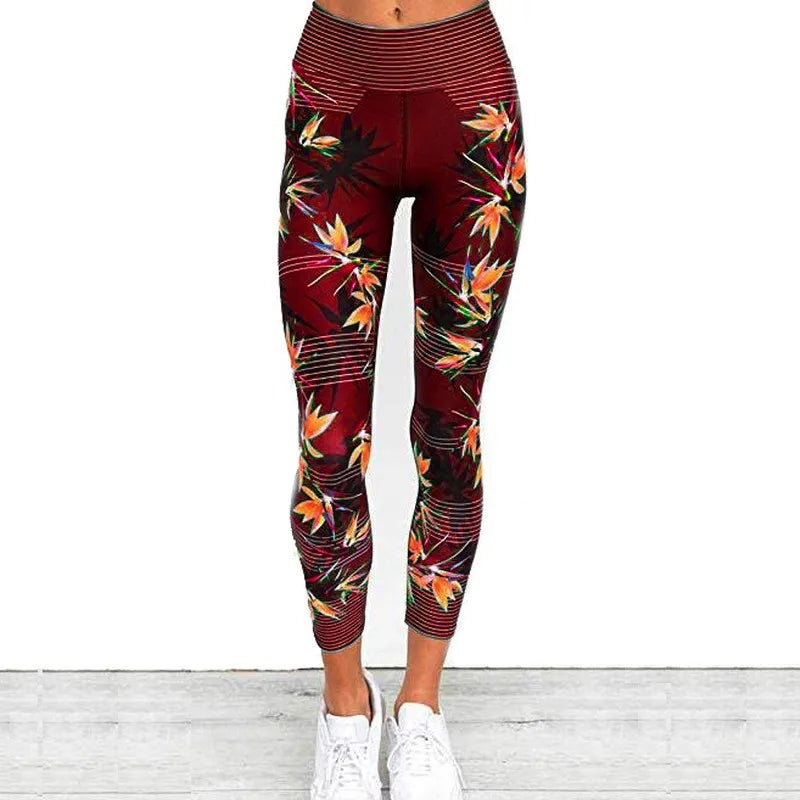 Leggings Fashion Camouflage Maple Leaf