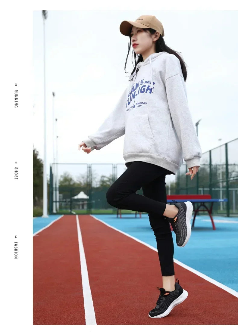 Women's Sports Shoes Spring 2025 New Knitted Casual Fashionable