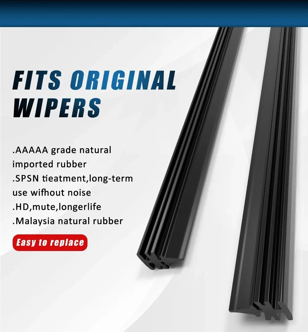 6mm Car Wiper Blade Refill Strips Car Windshield Rubber Strip