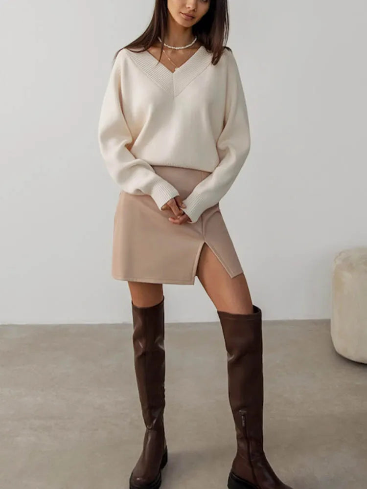 Fashion Sweater Woman Winter 2025 Vintage Oversize Sweaters
