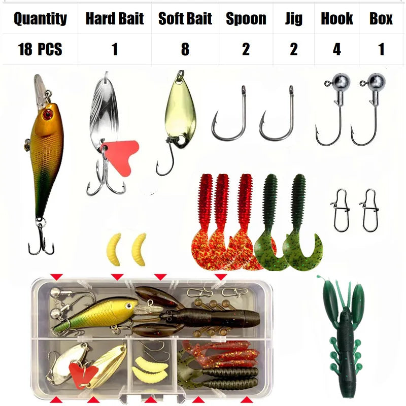 Fishing Lure Set 18/21/59/142pcs