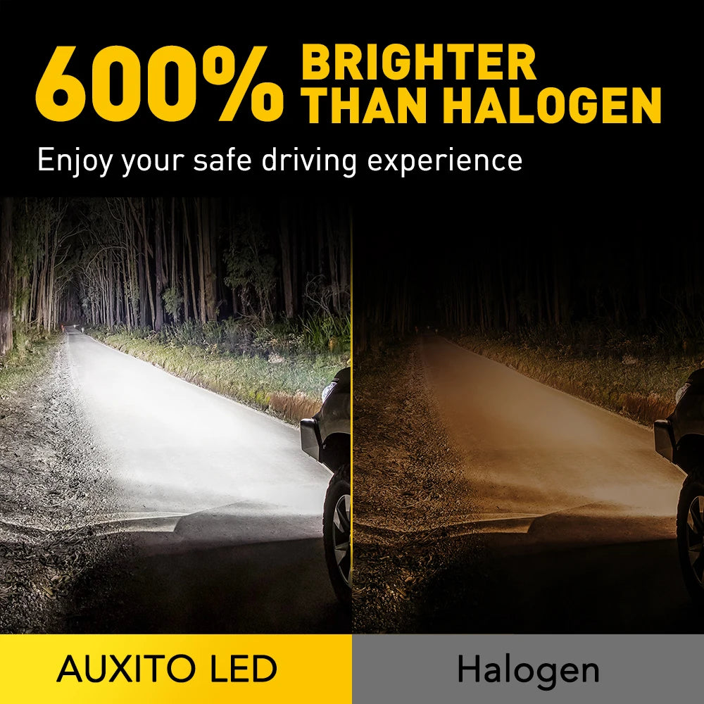 AUXITO 2Pcs Kit H11 9005 LED High Low Beam Combo Headlamp