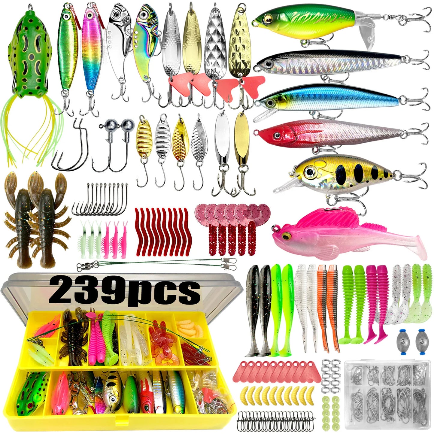 133/83pcs Fishing Lures Kit for Topwater