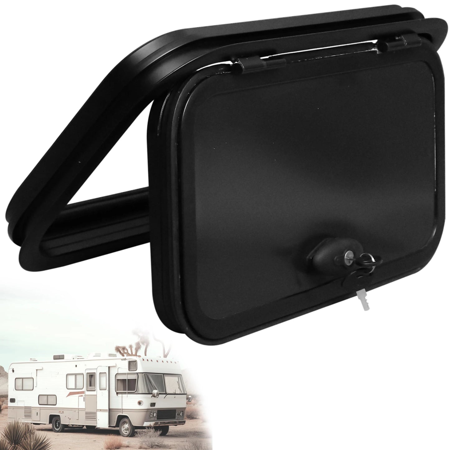 RV Cabin Access Door Luggage Door, RV Trailer Power