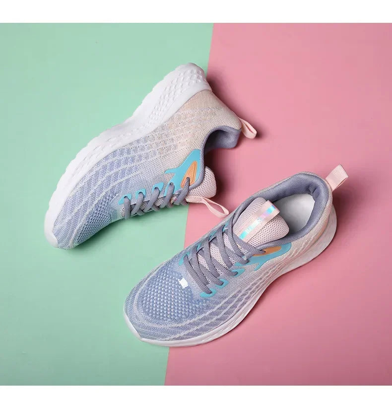 Women's Sports Shoes Spring 2025 New Knitted Casual Fashionable