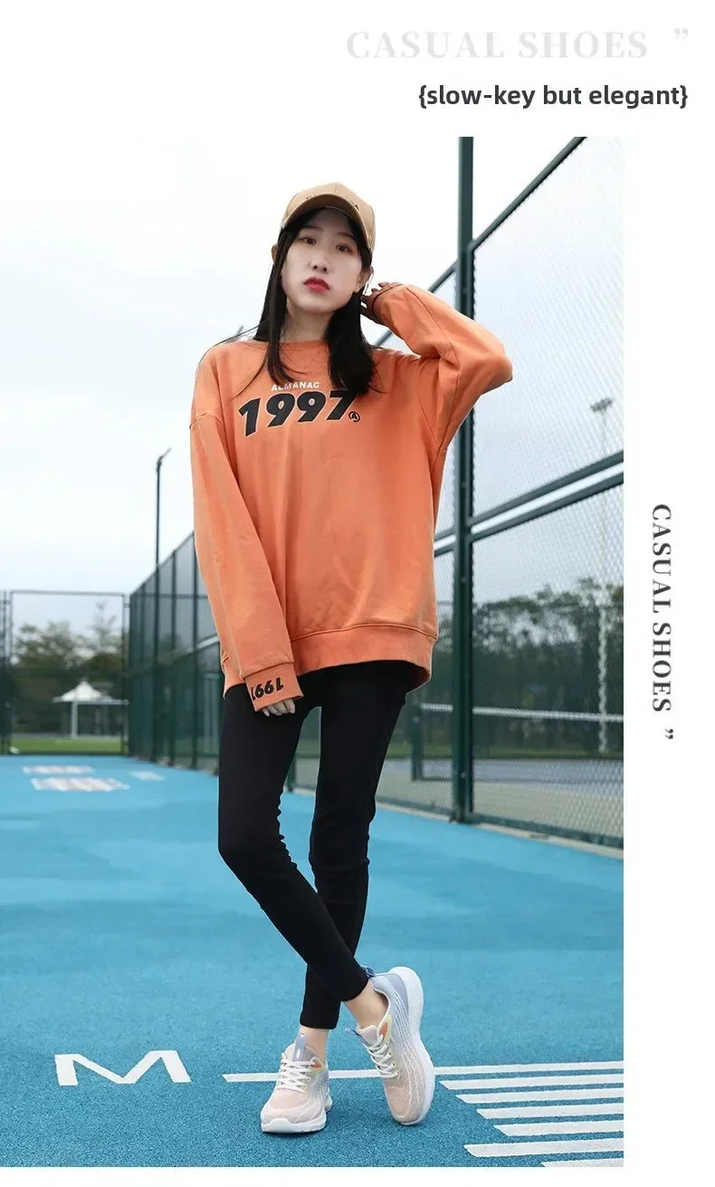 Women's Sports Shoes Spring 2025 New Knitted Casual Fashionable