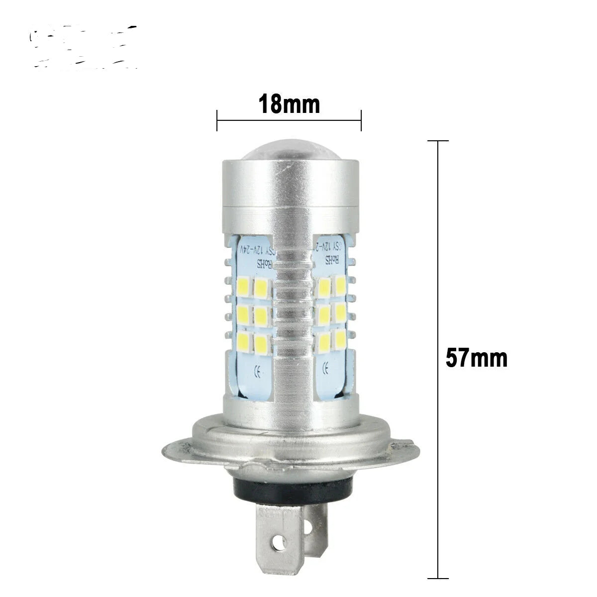 2x H7 LED Headlight Bulb Kit High/Low Beam