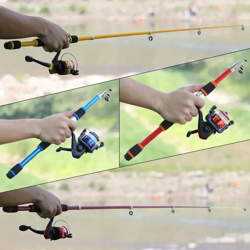 Fishing Pole Set Full Kits With Telescopic Fishing