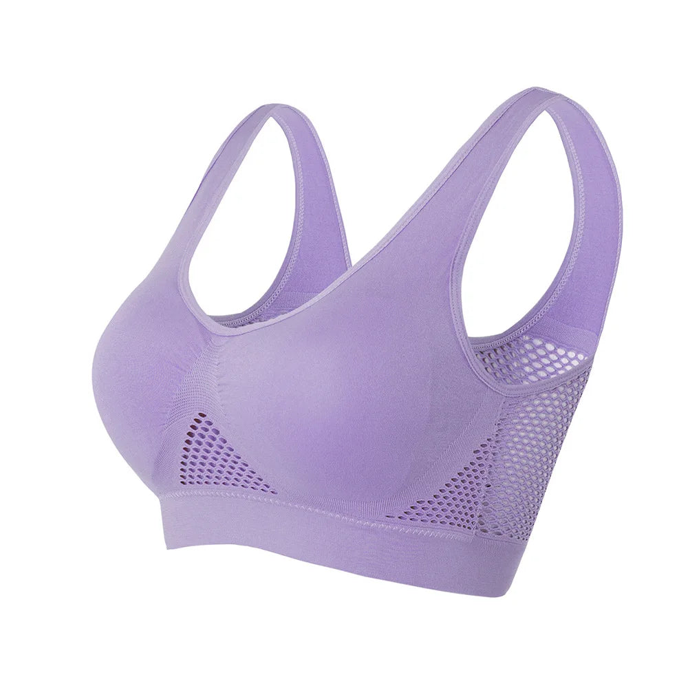 Ademende sportbeha Top Fitness Dames Beha