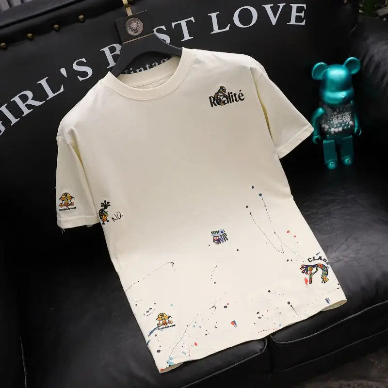 Top Embroidery Man Tee Shirts Katoen T Shirt for Men