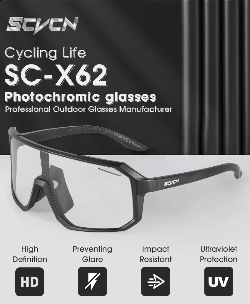 Cycling Glasses Photochromic Sunglasses Men Women Mountain