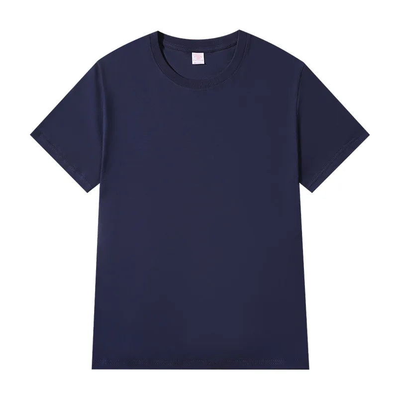 Women T-shirts 2025 Tops Solid Short Sleeve Loose O-neck