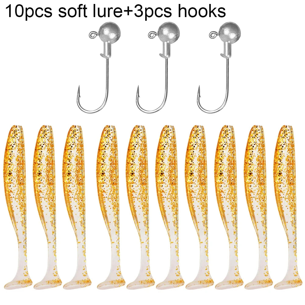 10PCS Soft Lure 5.5cm 7cm 10cm