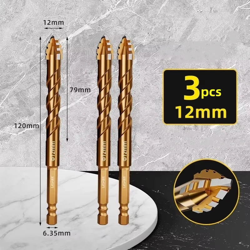 Upgraded four-edged sawtooth drill bit Professional