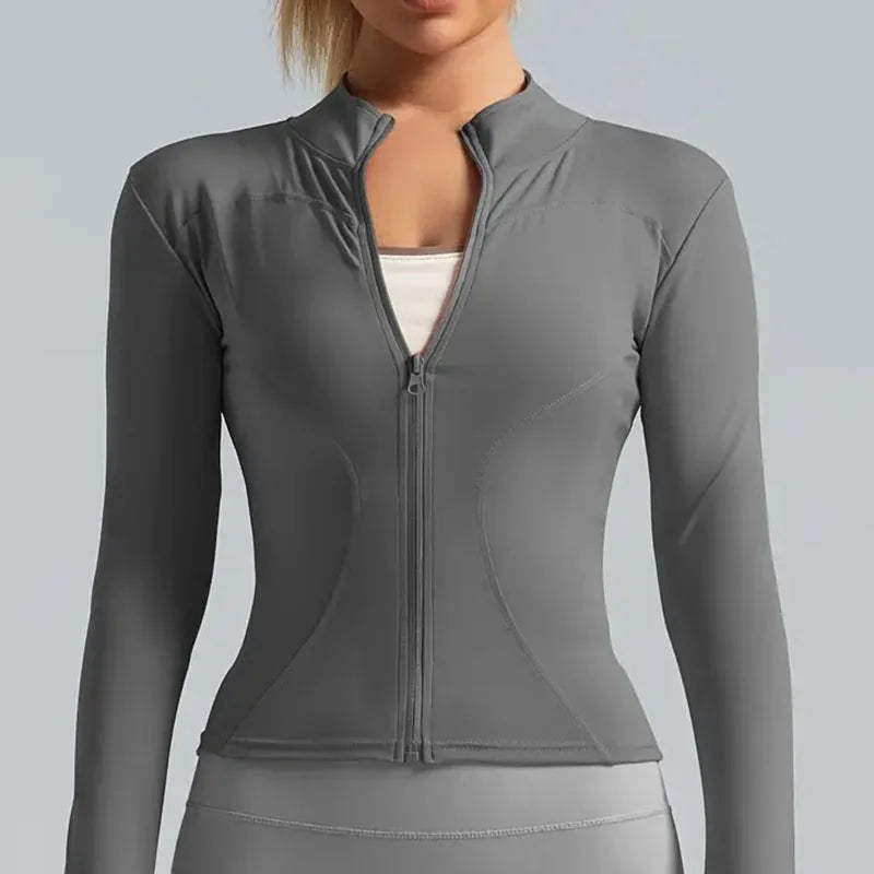 Women's Zip-Up Running Jacket Lightweight Stretchy