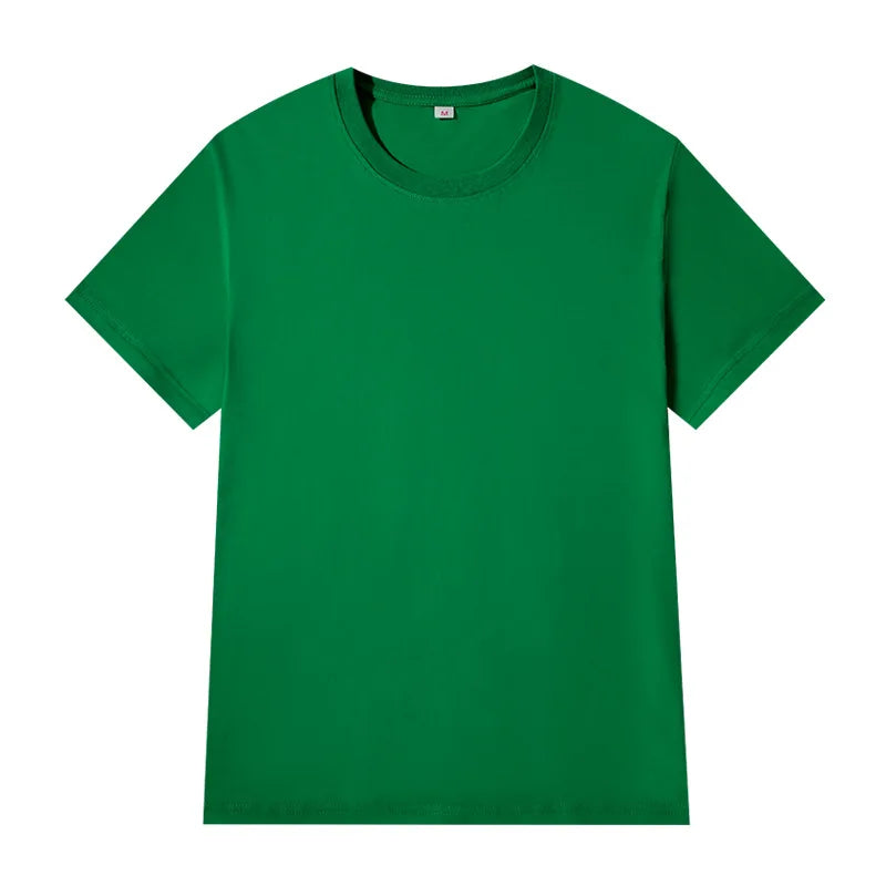 Women T-shirts 2025 Tops Solid Short Sleeve Loose O-neck