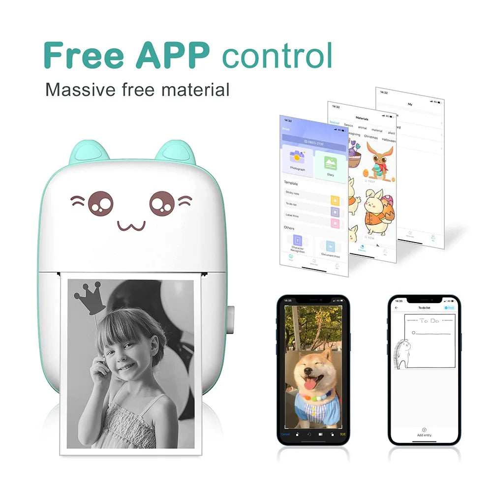 Mini Printer Portable Bluetooth Wireless Smart Label