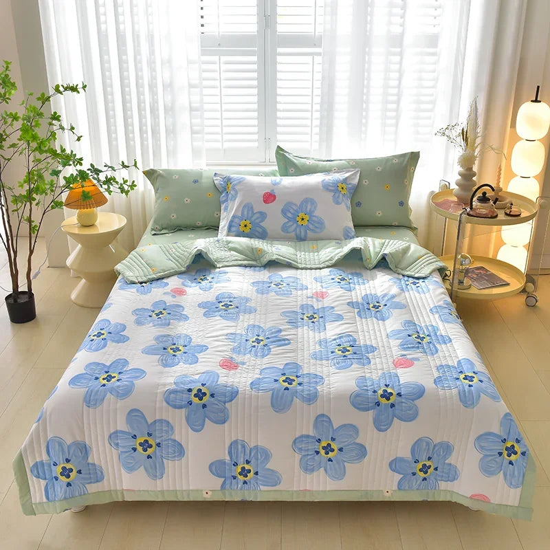 Duvet for Summer Double Bed Linen Quilted Bedspread 150X200