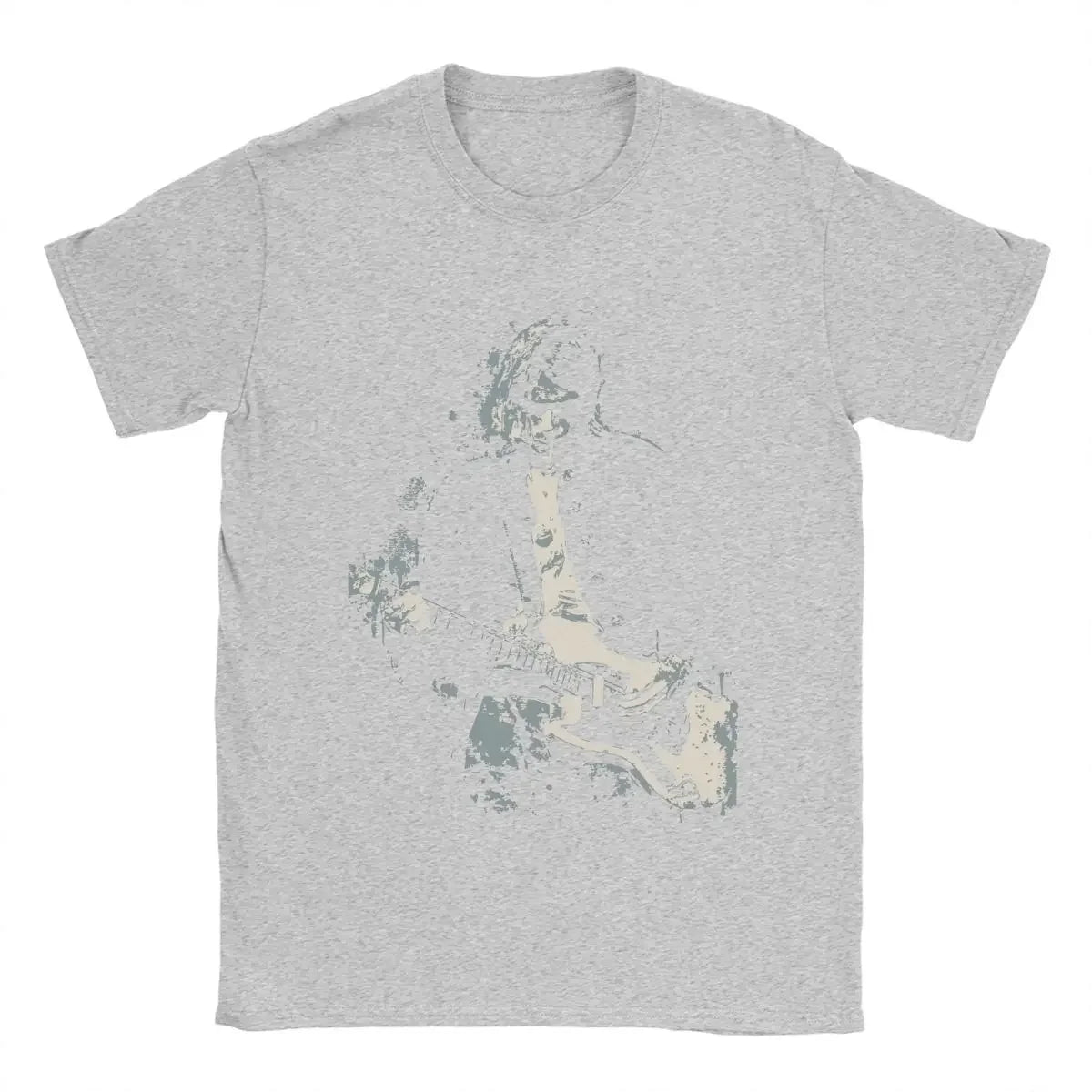 Men's Kurt Cobain Guitar T Shirts Cotton Clothes Amazing Short Sleeve Round Collar Tees Original T-Shirt