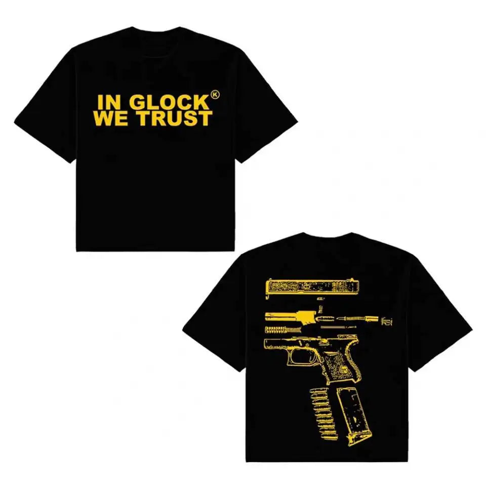 Kixkz Fashion Brand Women's T-shirts IN GLOCK WE TRUST