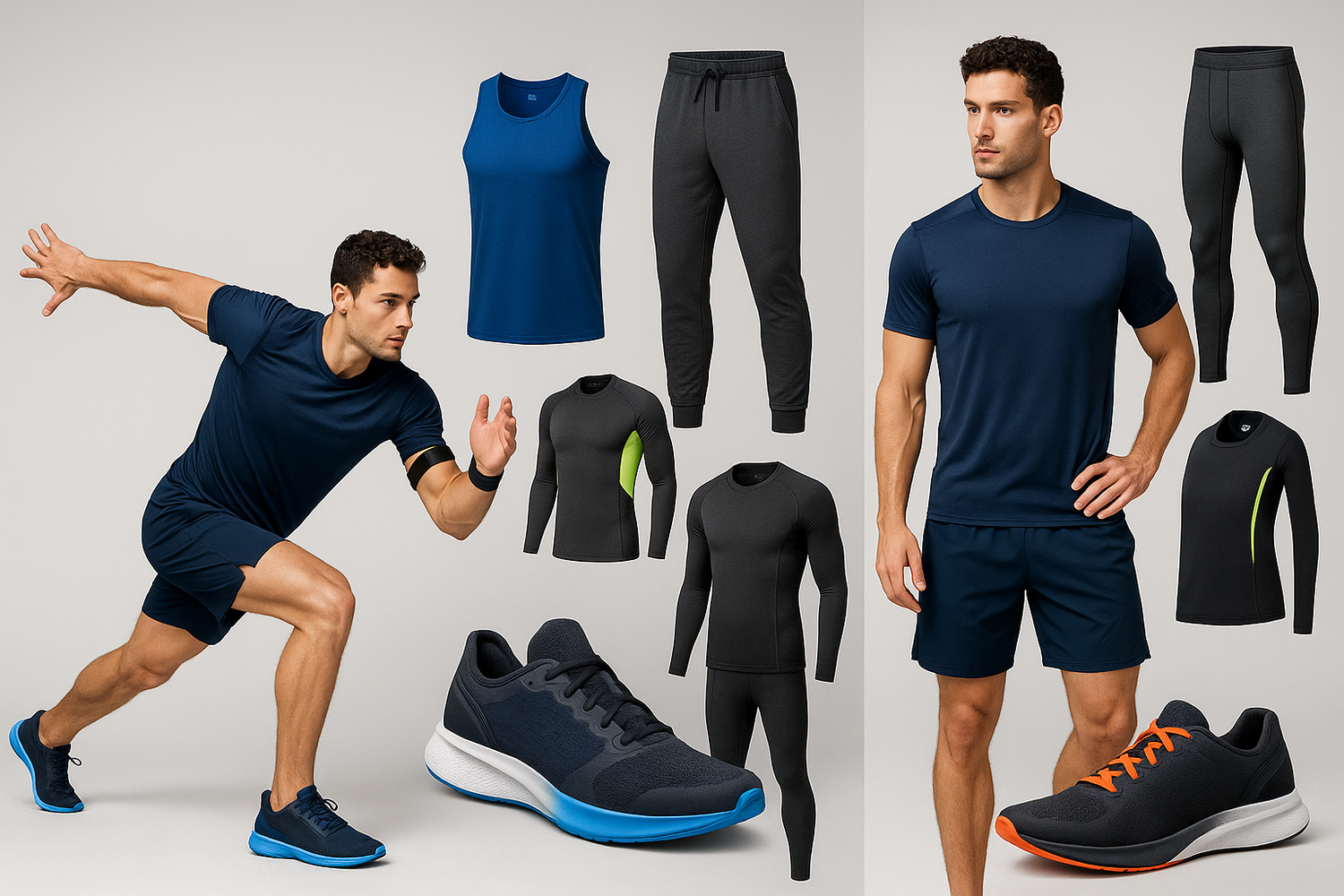 Sports clothes man