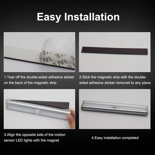 2pcs Motion Activated RV Step Lights, 10 LED Battery