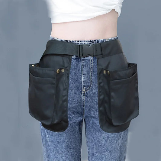 Sports Fashion Waist Bag with Multi-Pockets and Zipper