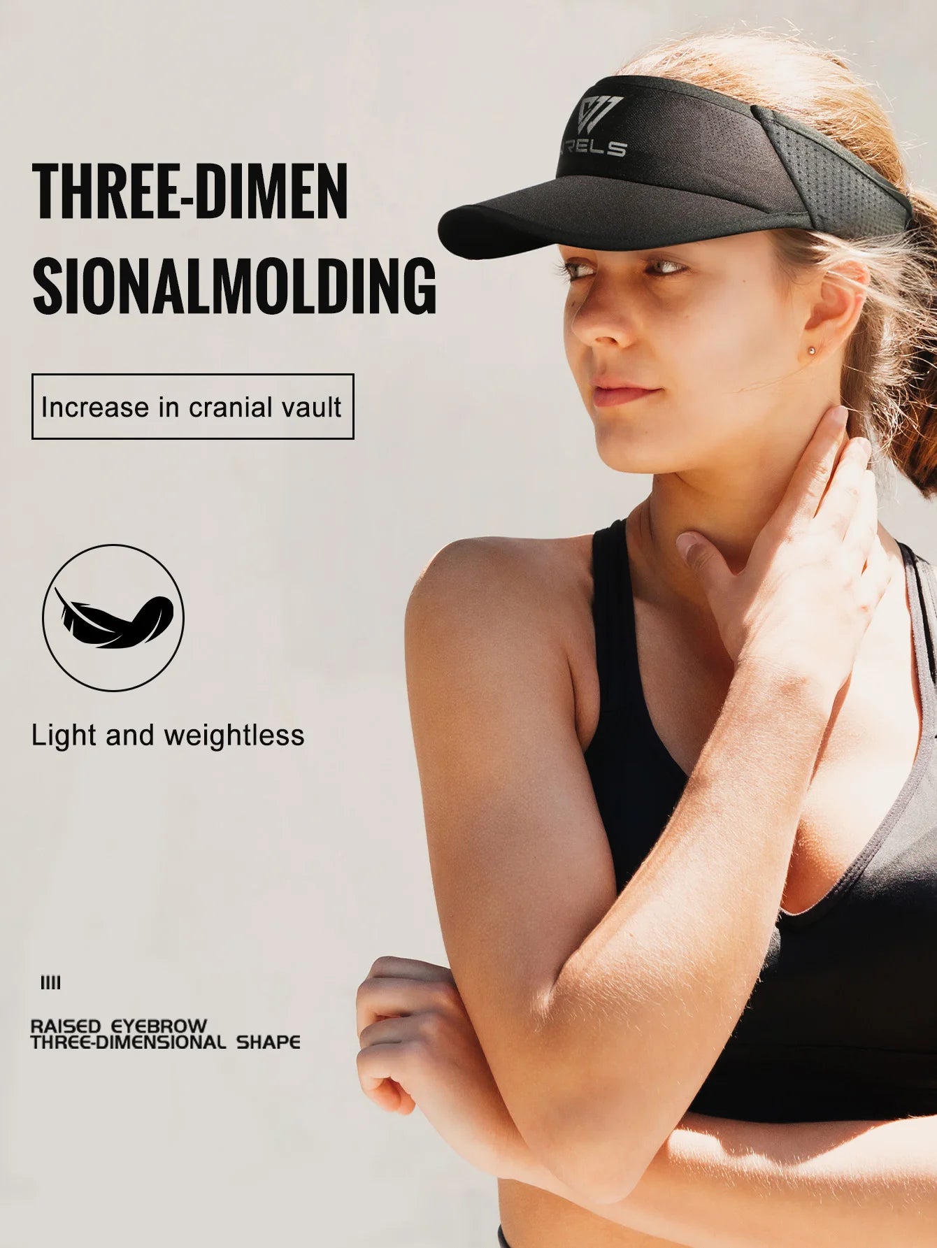 WRELS Sports Sun Visor Men Women Lightweight Packable