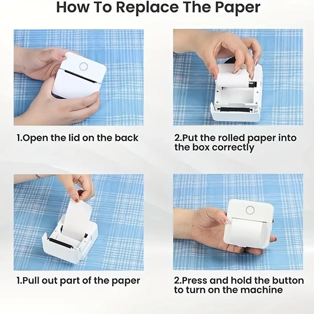 Mini Printer, Inkless Sticker Maker,