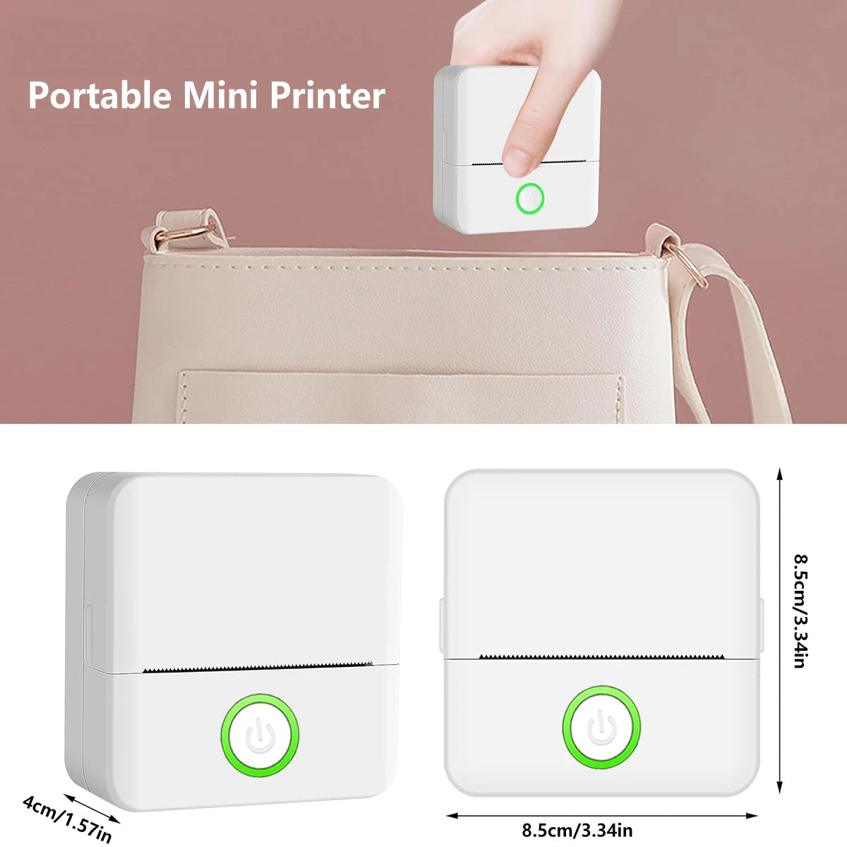 Mini Printer, Inkless Sticker Maker,