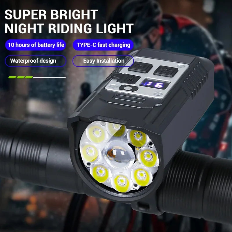 Cycling Light Super Bright Bicycle Front Light Rechargeable
