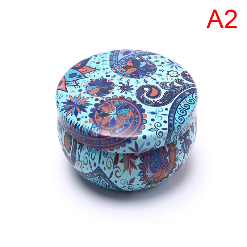 Scented candles Empty Box with flowers