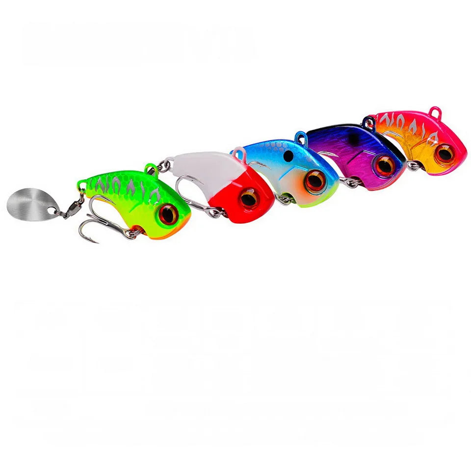 Fishing Lures Wobble Rotating Metal Vib Vibration