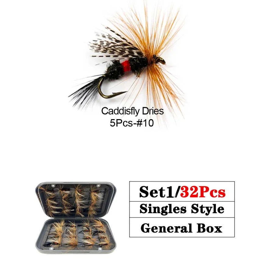 Trout Fly Fishing Flies Collection 32-112Pcs