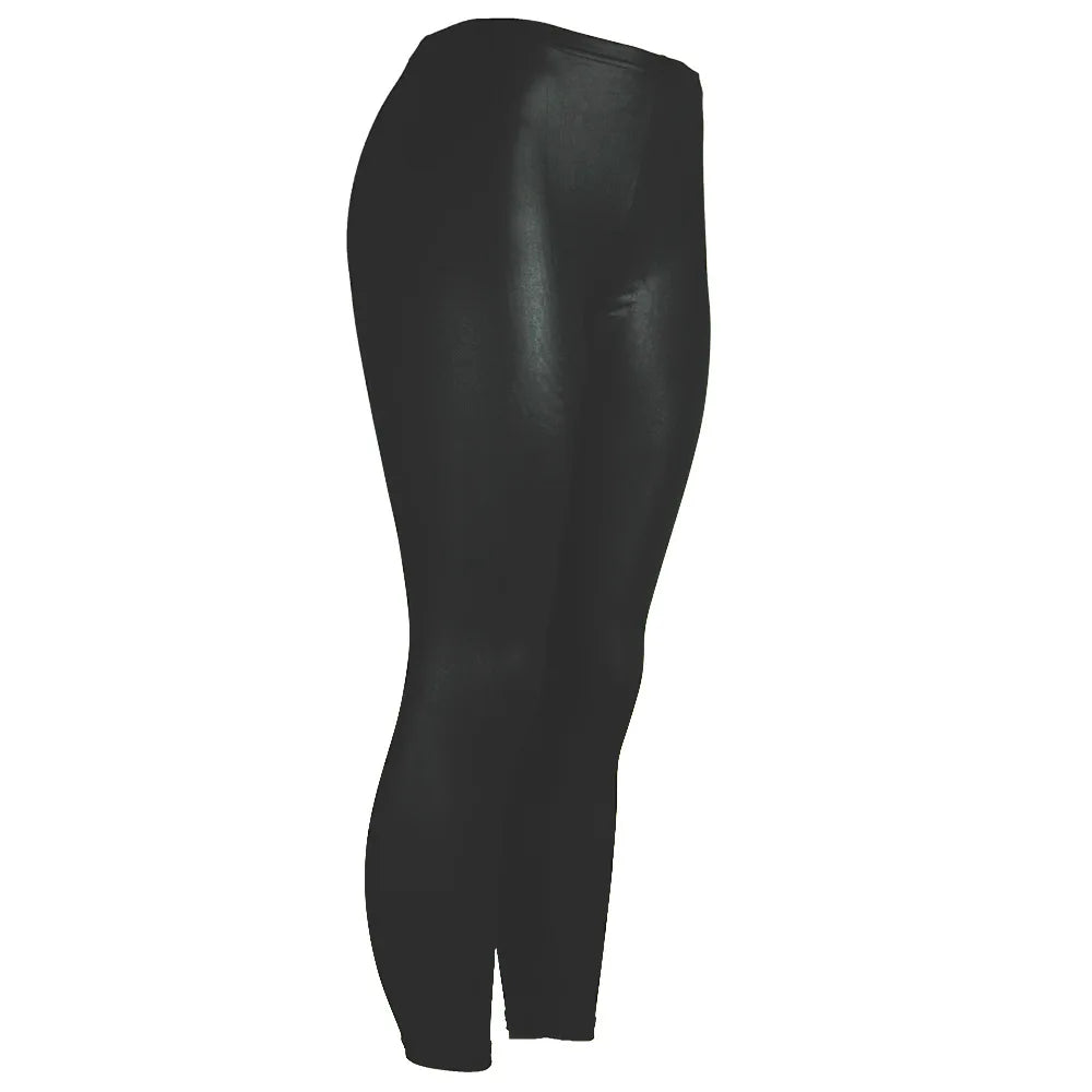 Dames leren leggings broek gekleurde heup-omhoog