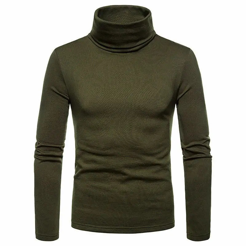 Men's Sweaters Winter Autumn Turtleneck Long Sleeve Plain