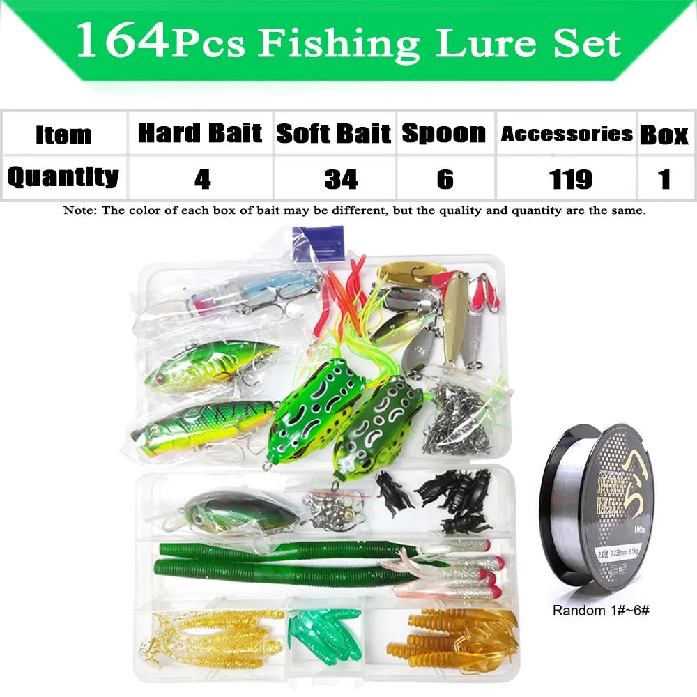 Fishing Lure Kit Soft and Hard Bait