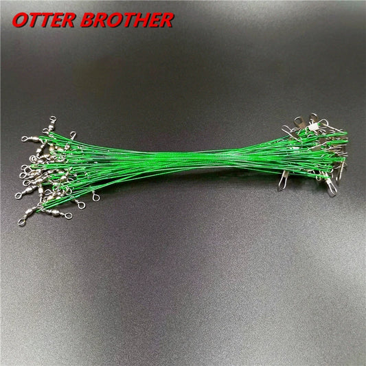 5pcs 15/20/25/30cm Stainless Steel Wire Leader Fishing