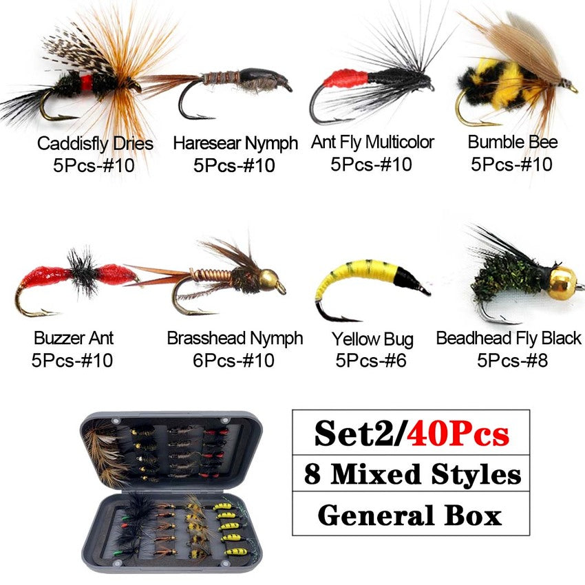 Trout Fly Fishing Flies Collection 32-112Pcs