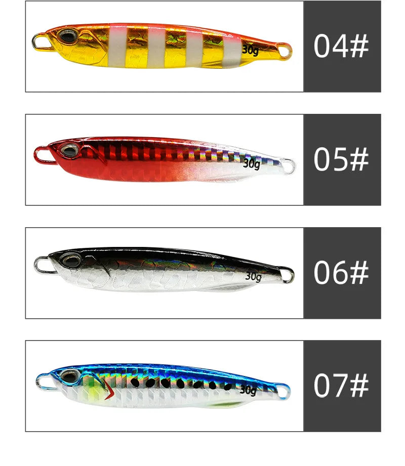 2021 Japen Metal Cast Jig Spoon 10/15/20/30/40/50g