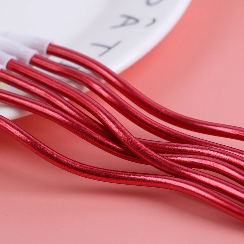 6Pcs/lot Creative Threaded Candle Curved Spiral